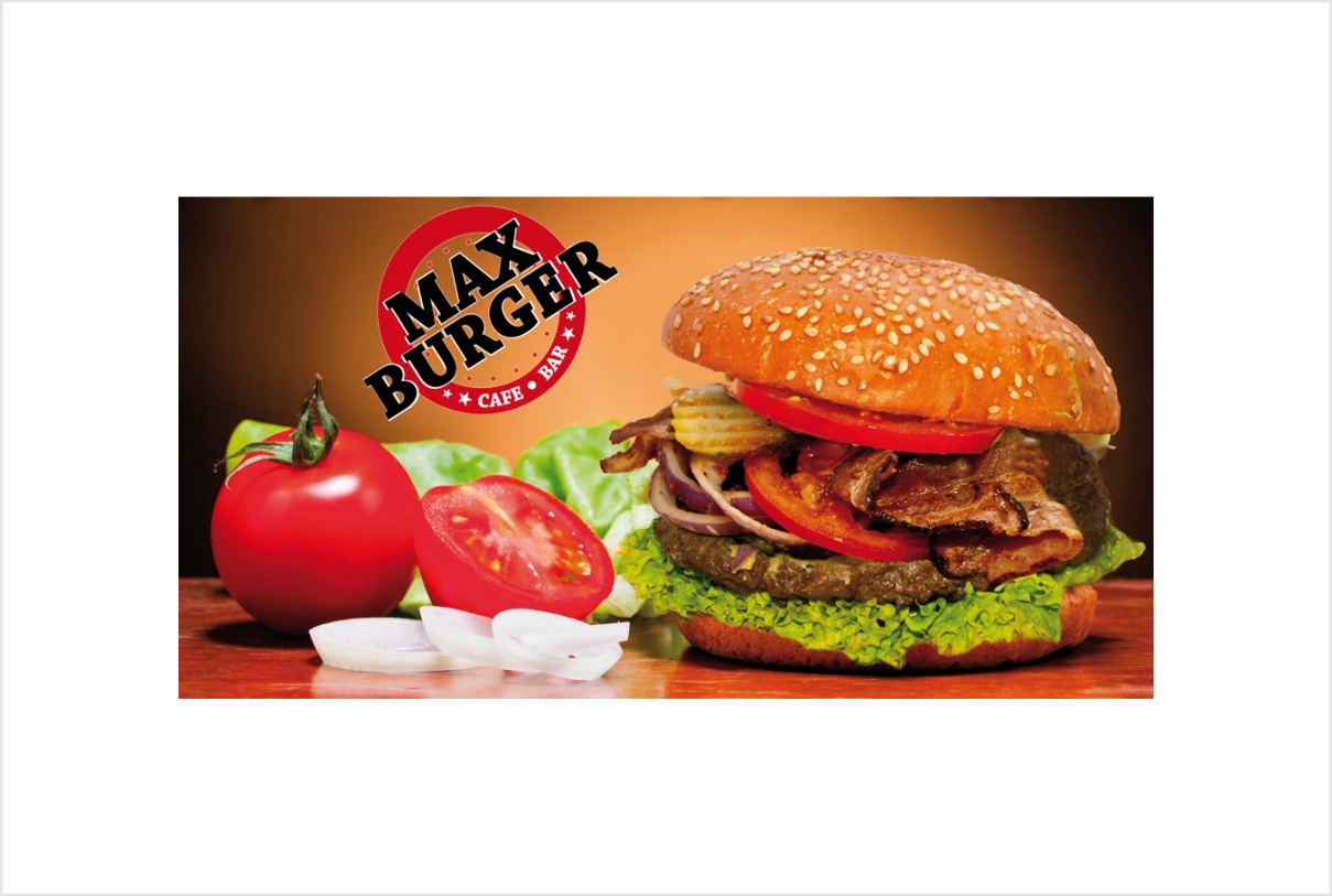 Reklama zewnętrzna Max burger