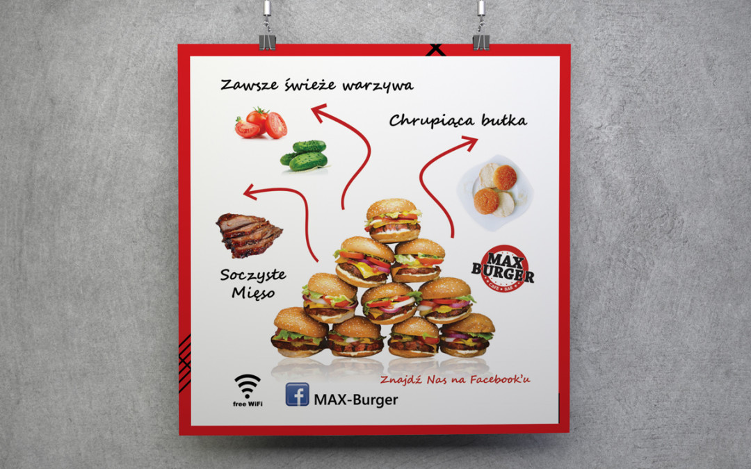 Plakat projekt Max burger