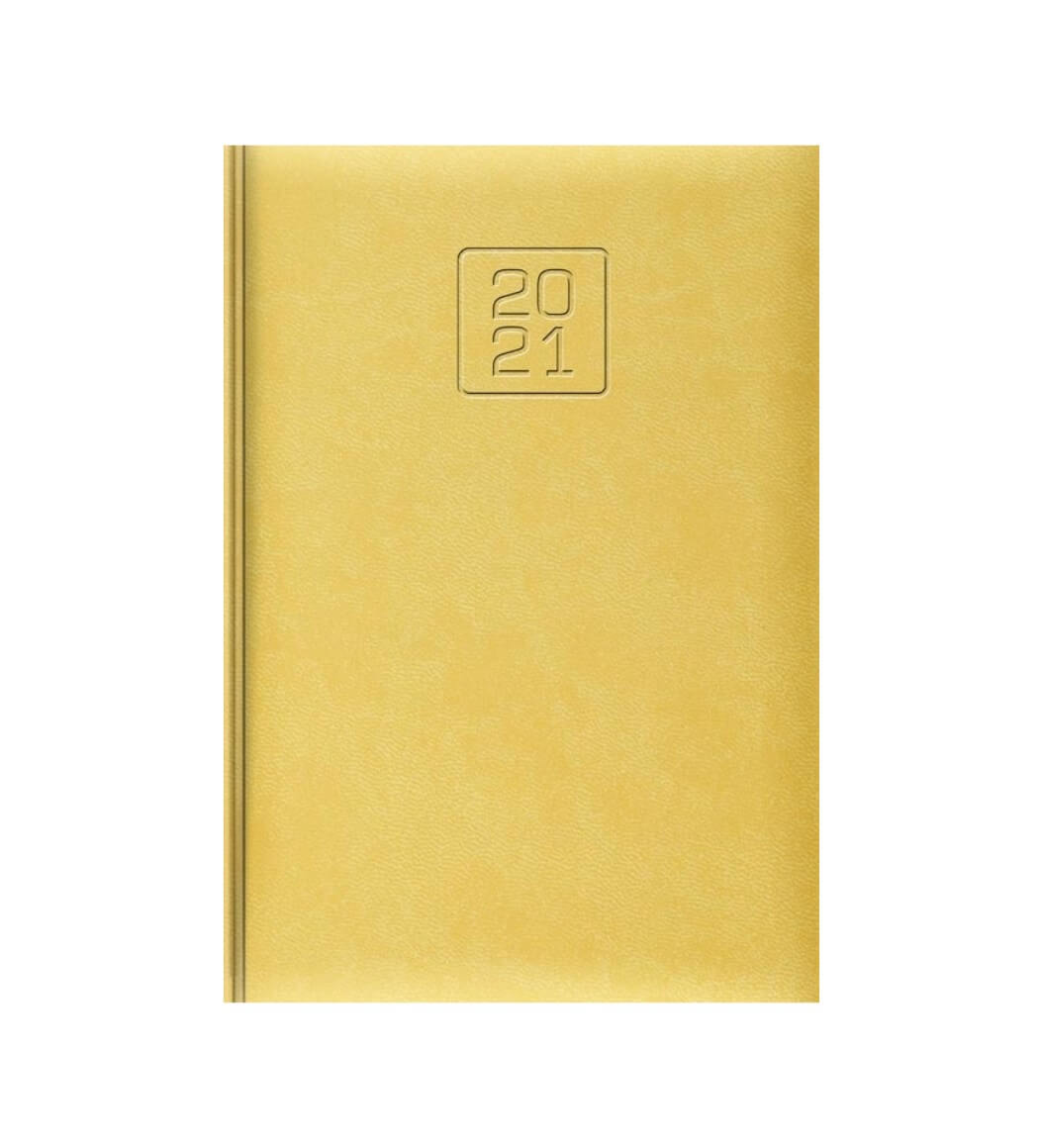 kalendarz książkowy z logo vivella jasnożółty